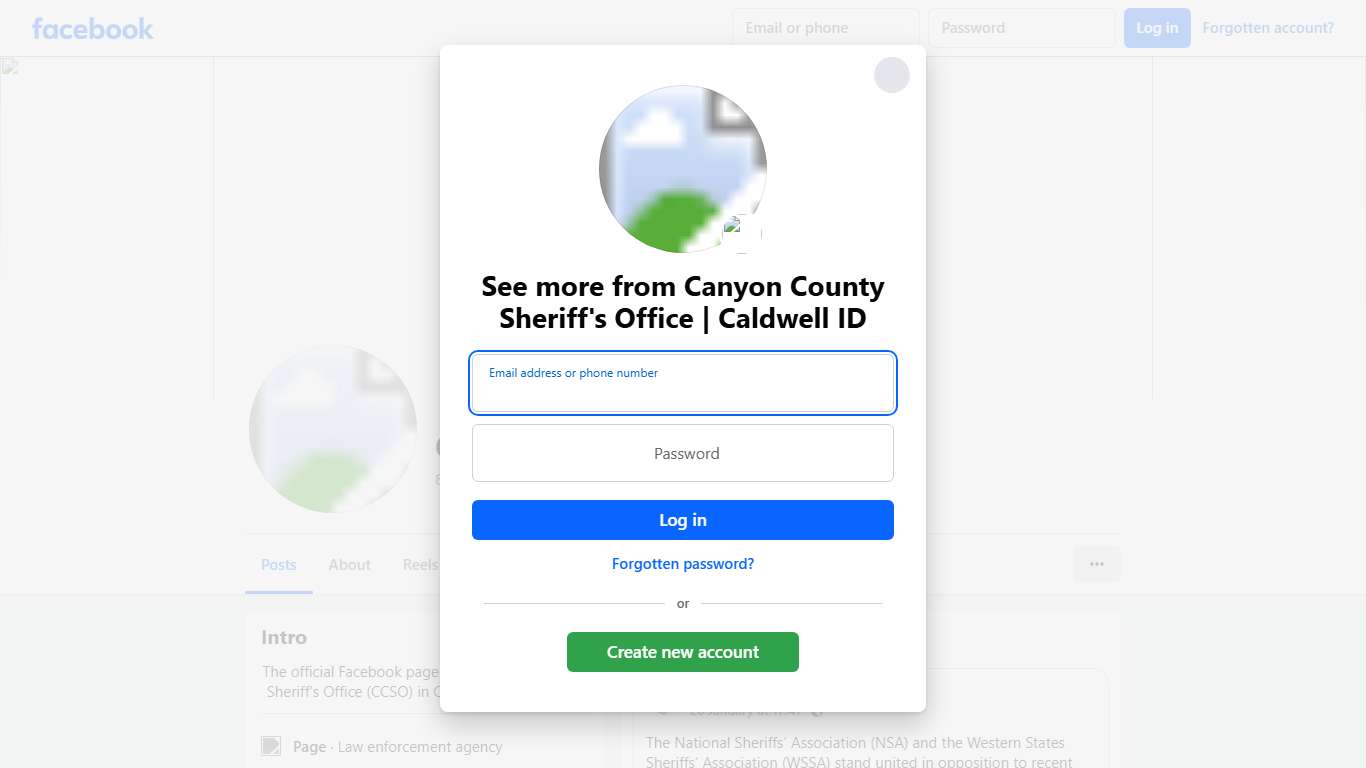 Canyon County Sheriff's Office Caldwell ID Facebook